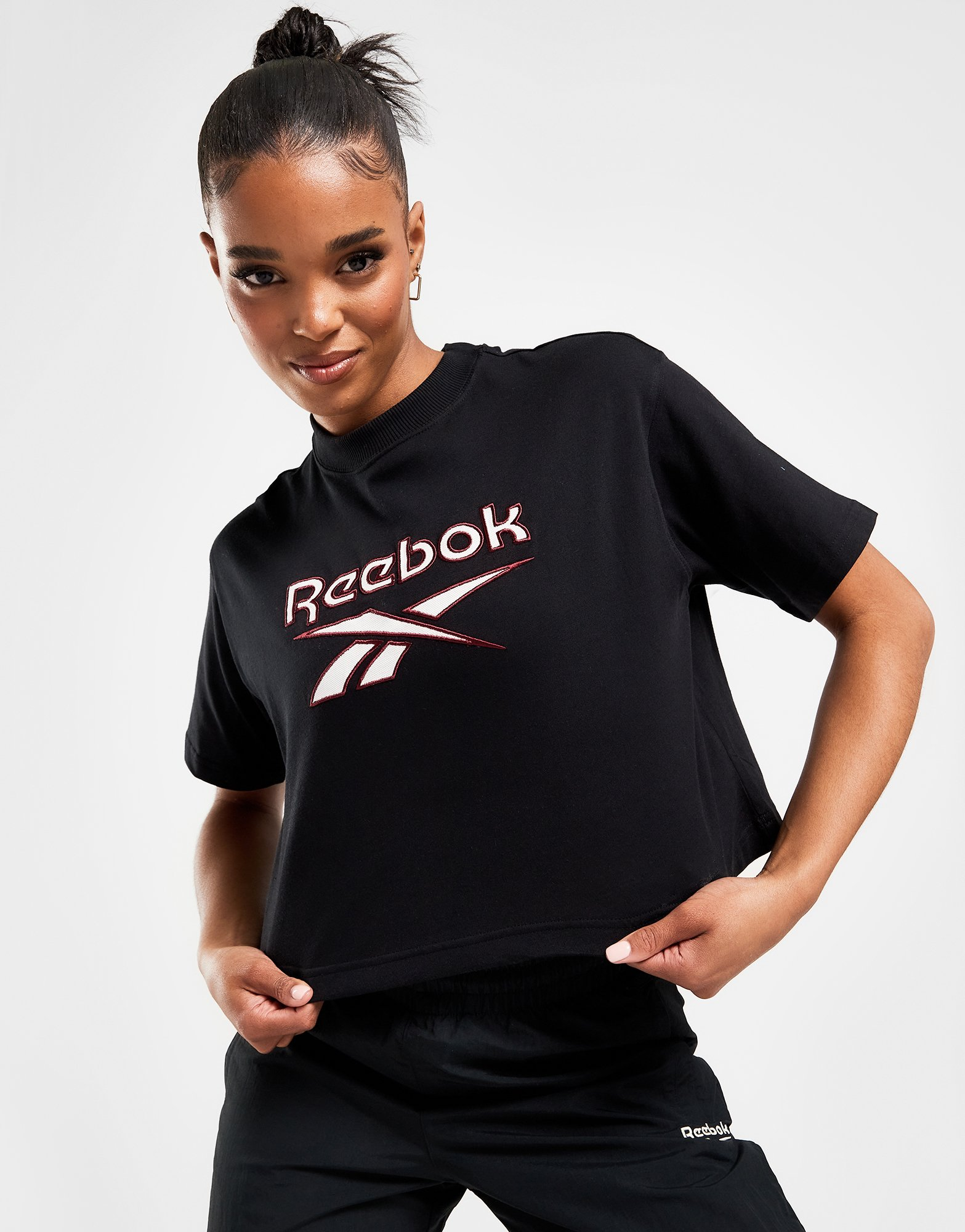 Reebok t-shirt crop reebok classics big logo