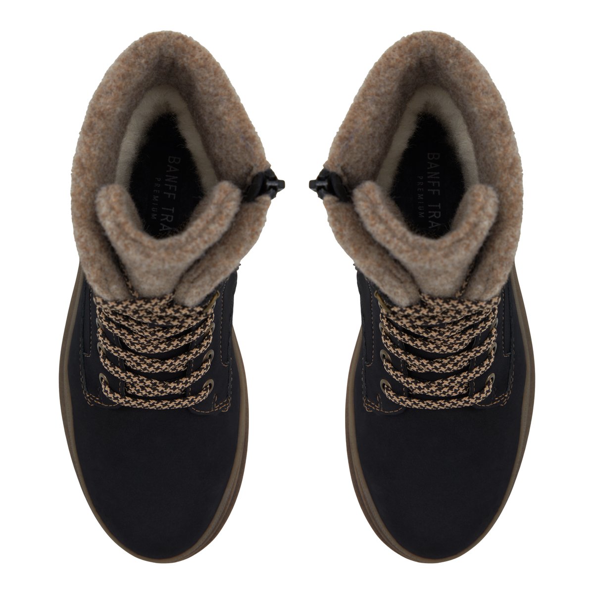 BANFF TRAIL PREMIUM-Aloderedar-Bottes de randonnée d'hiver - Talon plat - Noir