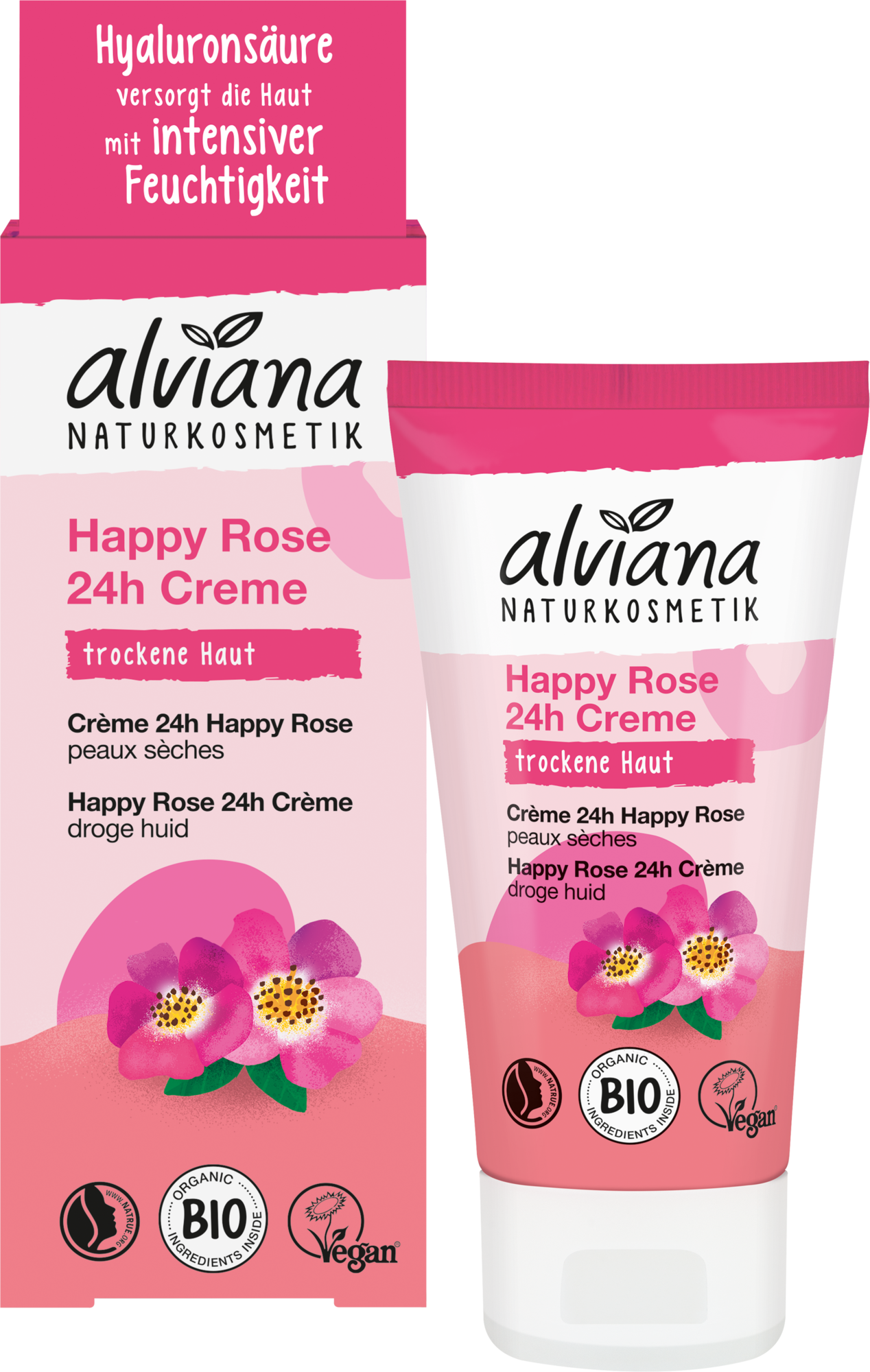 alviana Naturkosmetik  Happy Rose 24h Creme, 50 ml