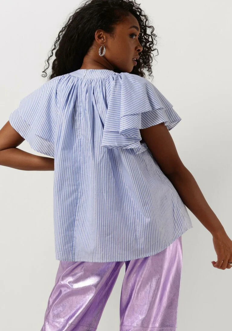 IBANA lichtblauwe ibana blouse truff