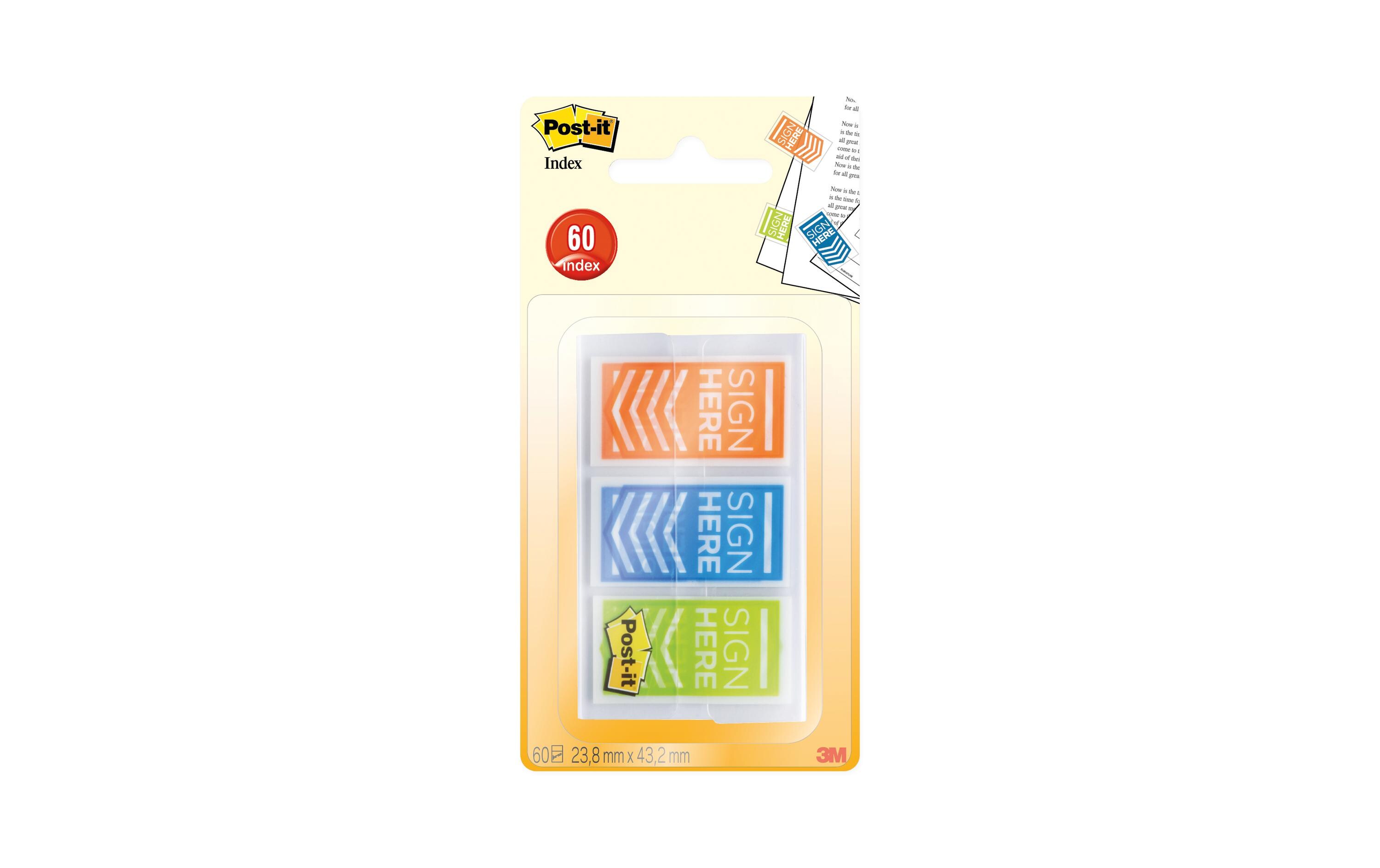 Page Marker Post-it Index mit Aufdruck 23.8 x 43.2 mmIndex mit Aufdruck