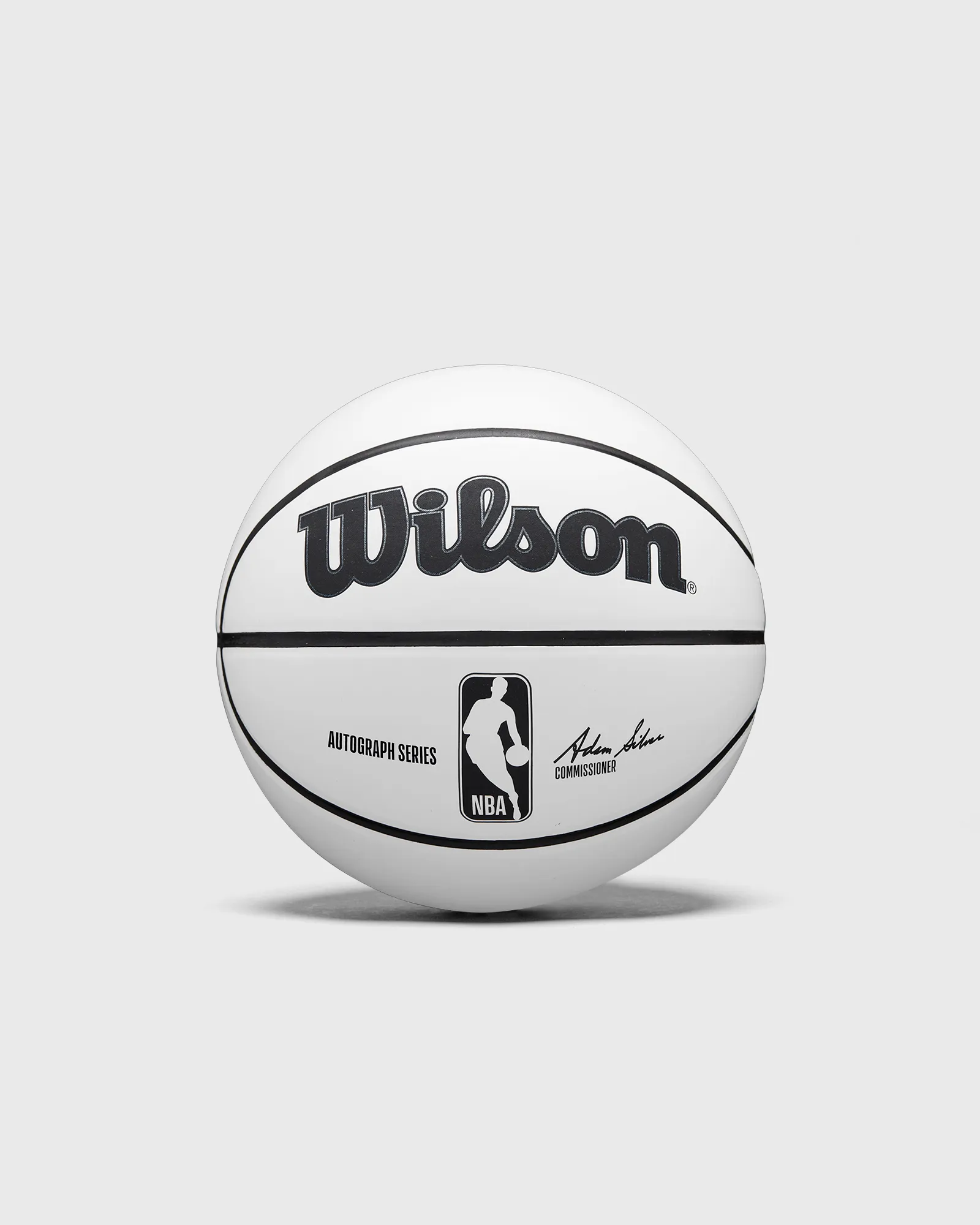 WILSON NBA AUTOGRAPH BASKETBALL ADAM SILVER SIZE 3