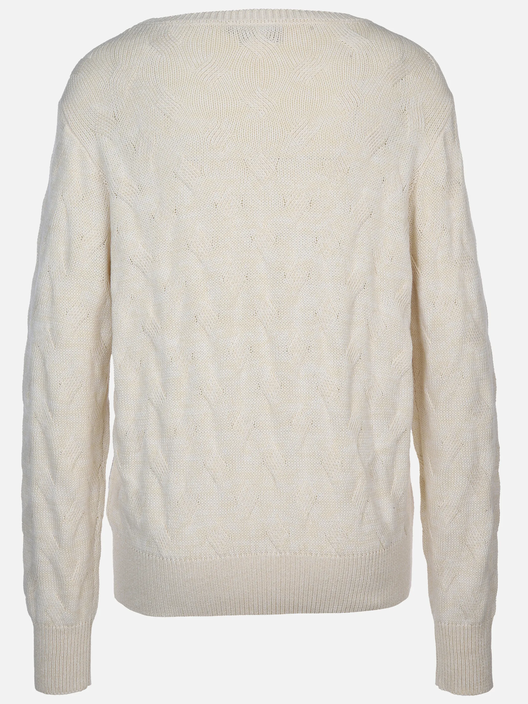 Damen Strickpullover mit Zopfmuster