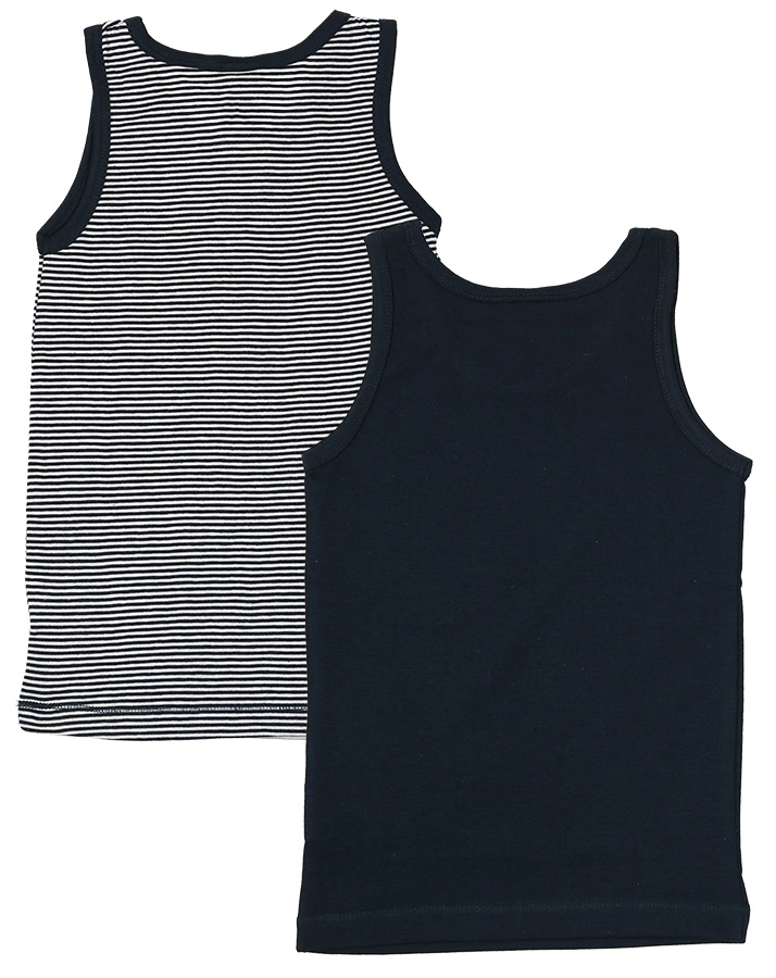 Unterhemd JACKY BASIC 2er-Pack gestreift in marine