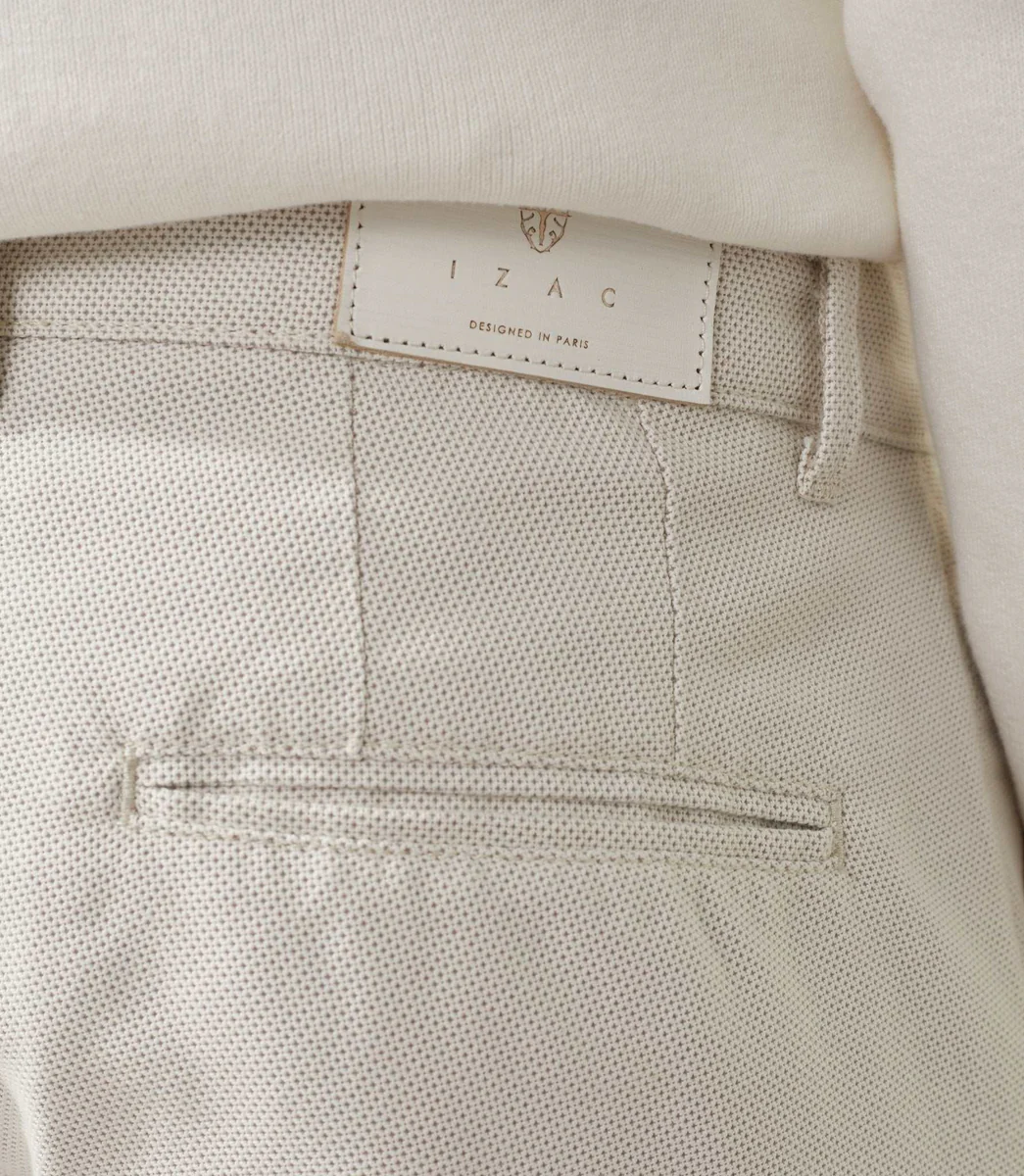 Pantalon casual urbain beige 