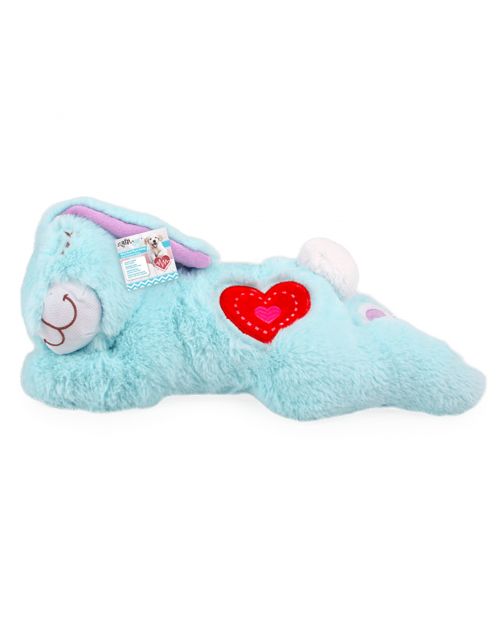 All For Paws Little Buddy Heart Beat Warm Bunny - Hondenspeelgoed - 40x21x18 cm Blauw