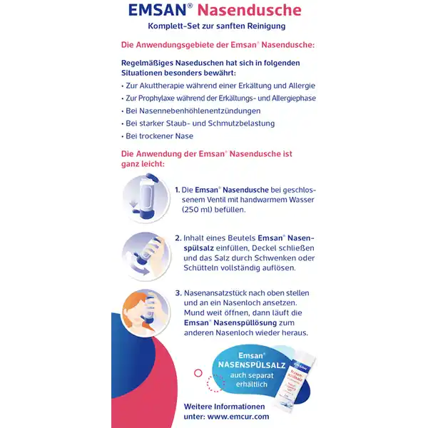 Nasendusche Komplett-Set