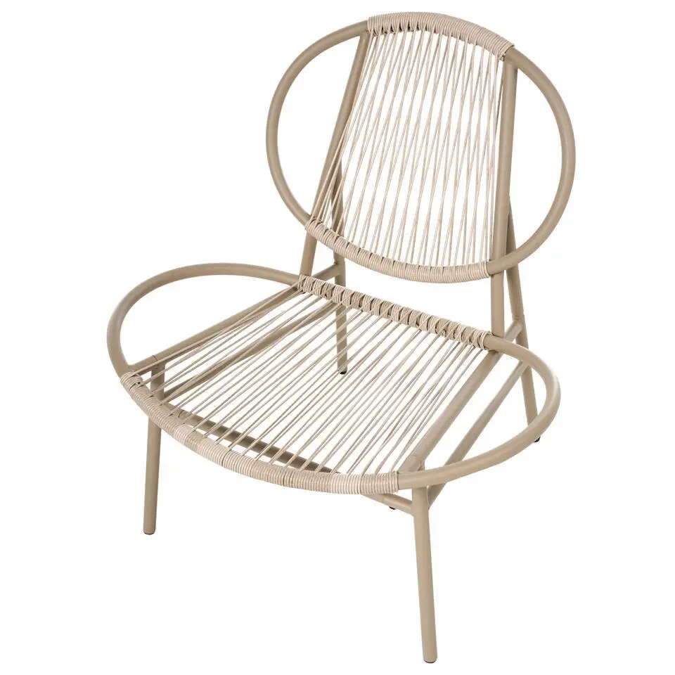 OVARO - Bistroset - Beige - PE rotan