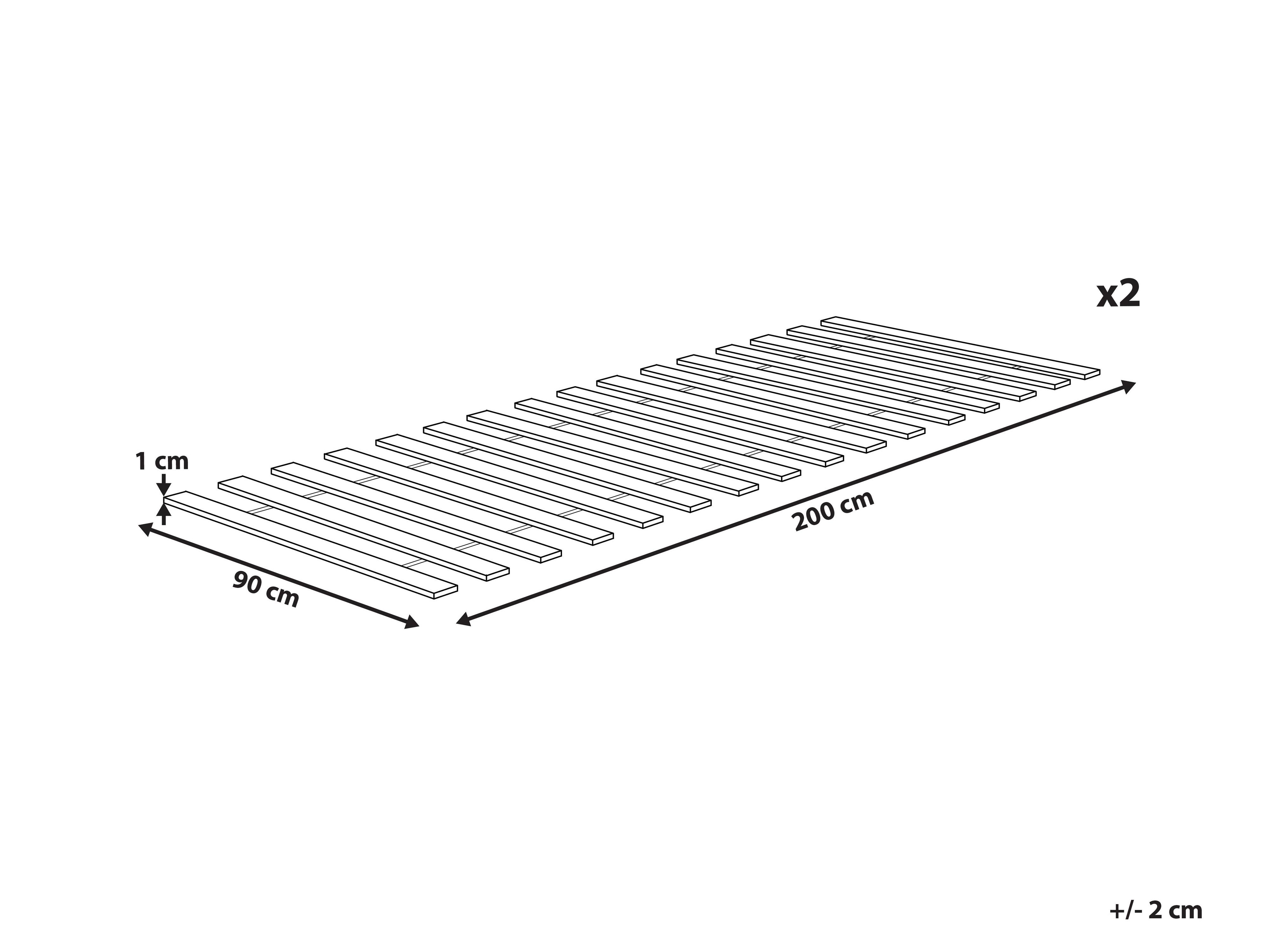 Set van 2 bedframes BLANZAC 90 x 200 cm