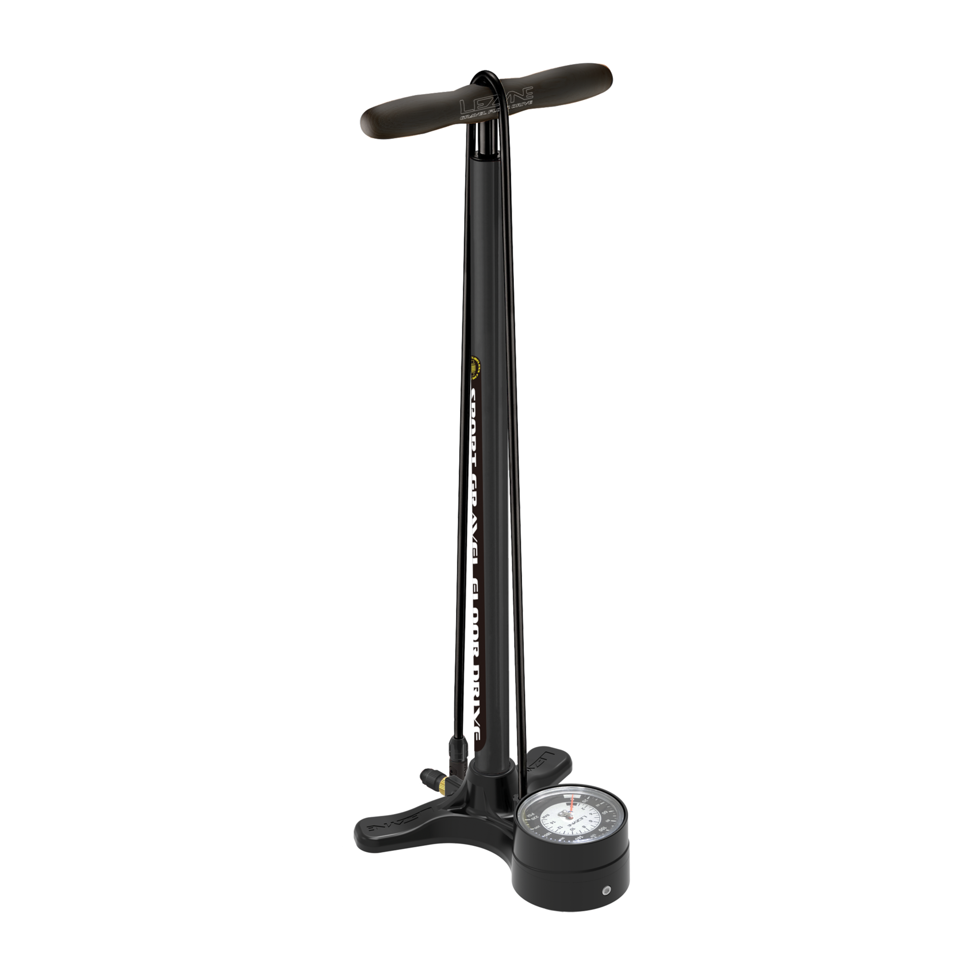 Lezyne Sport Gravel Drive 3.5 Inch Fietspomp Mat Zwart