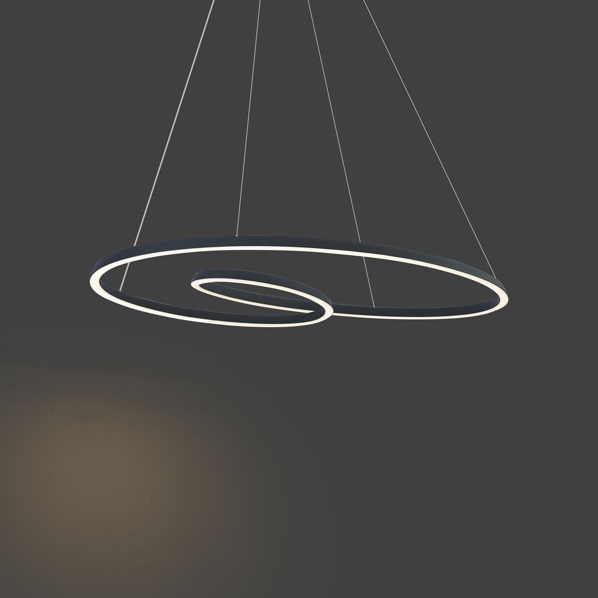 Scandinavische hanglamp zwart 110cm incl. LED 3-staps dimbaar - Circuit