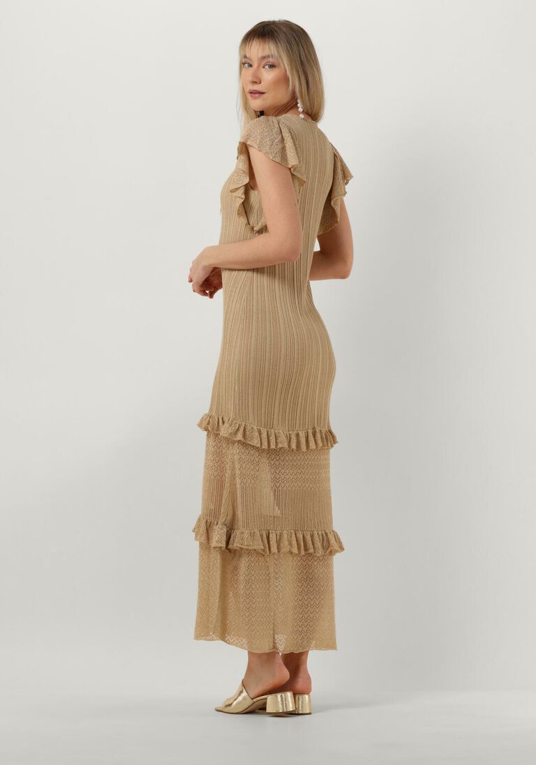 LIU JO gouden liu jo maxi jurk romantic party lux dress