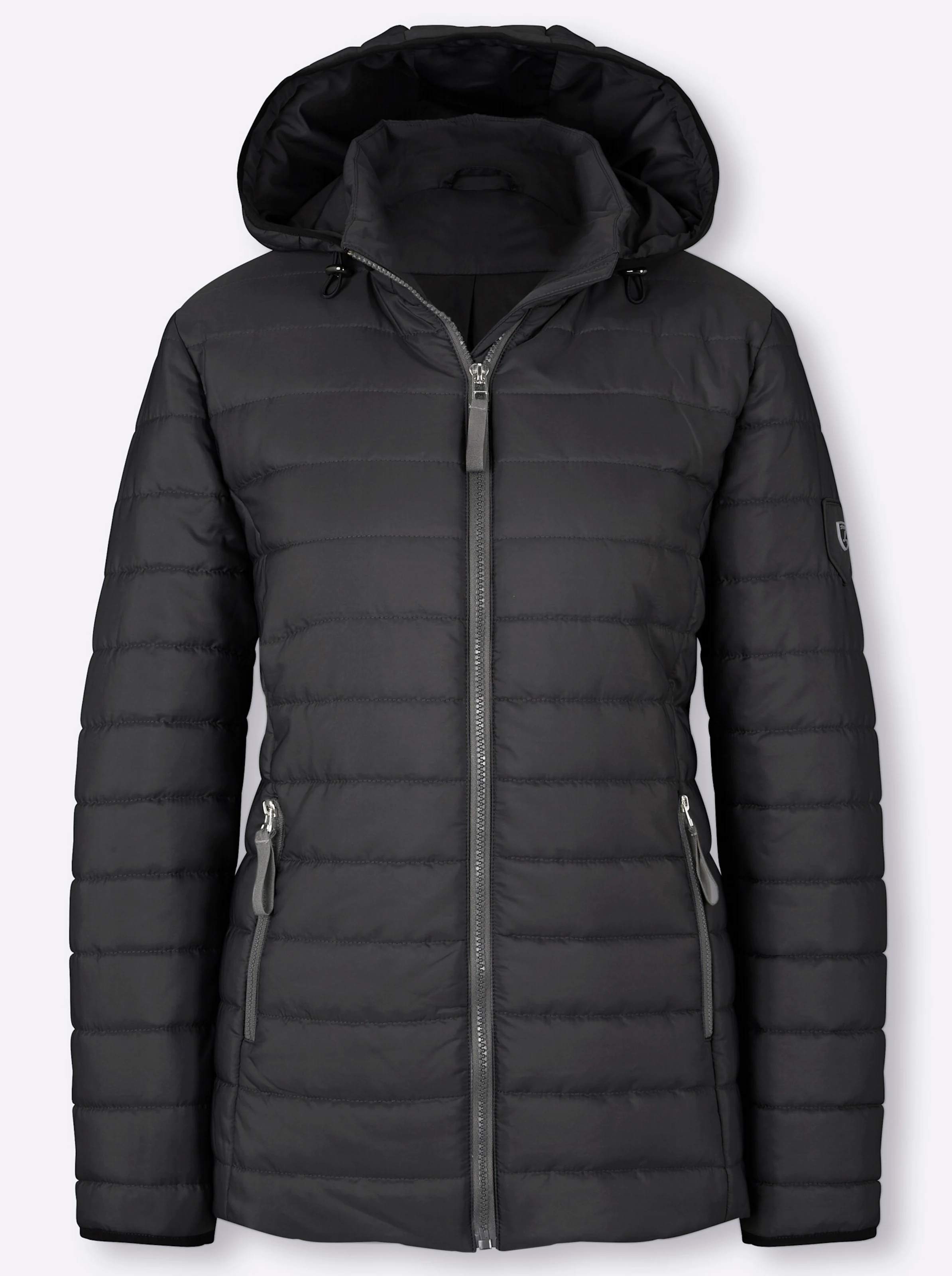 Steppjacke in schwarz