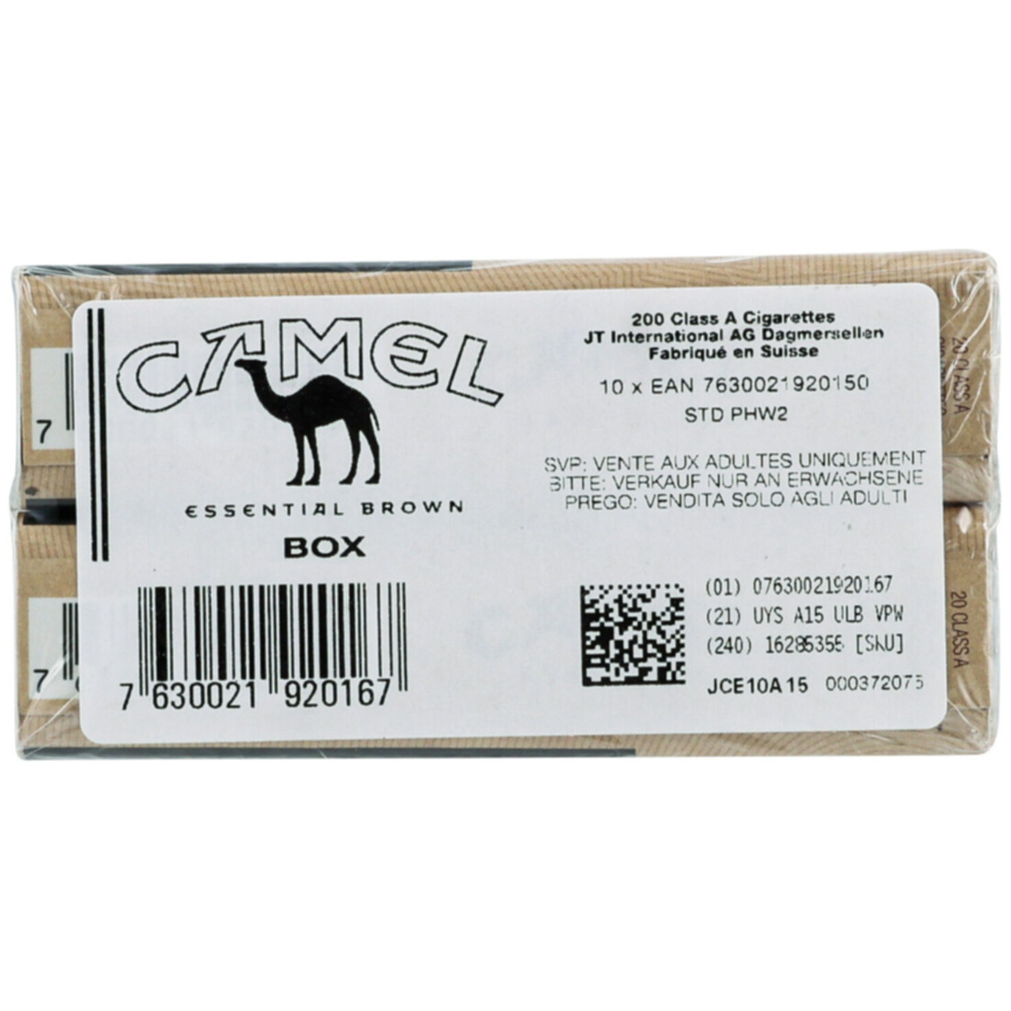 Camel Zigaretten Natural Flavor Brown Box Stange