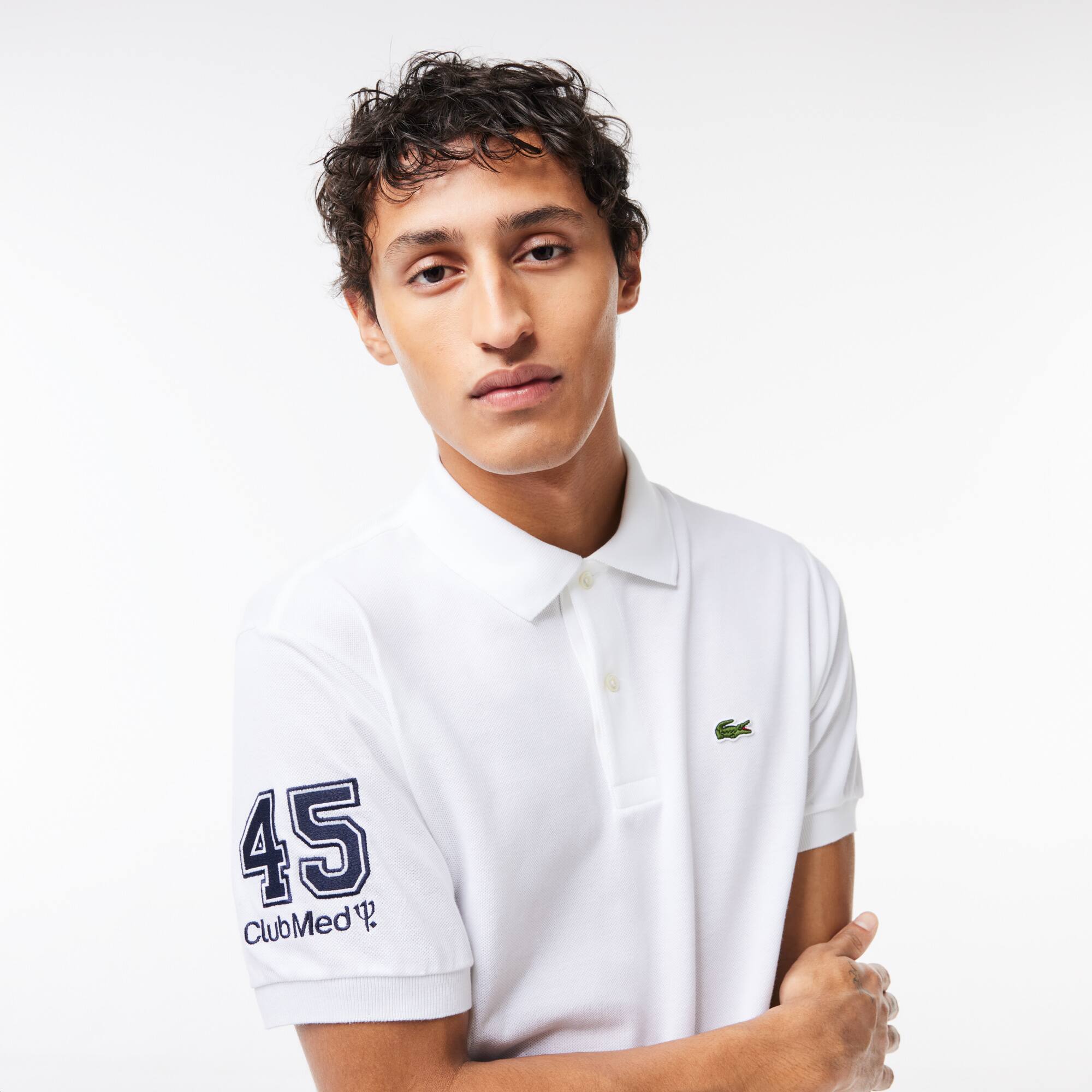 Regular Fit Lacoste L.12.12 - Club Med Polo aus Petit Piqué Kurze Ärmel - Weiss - Lacoste - Herren