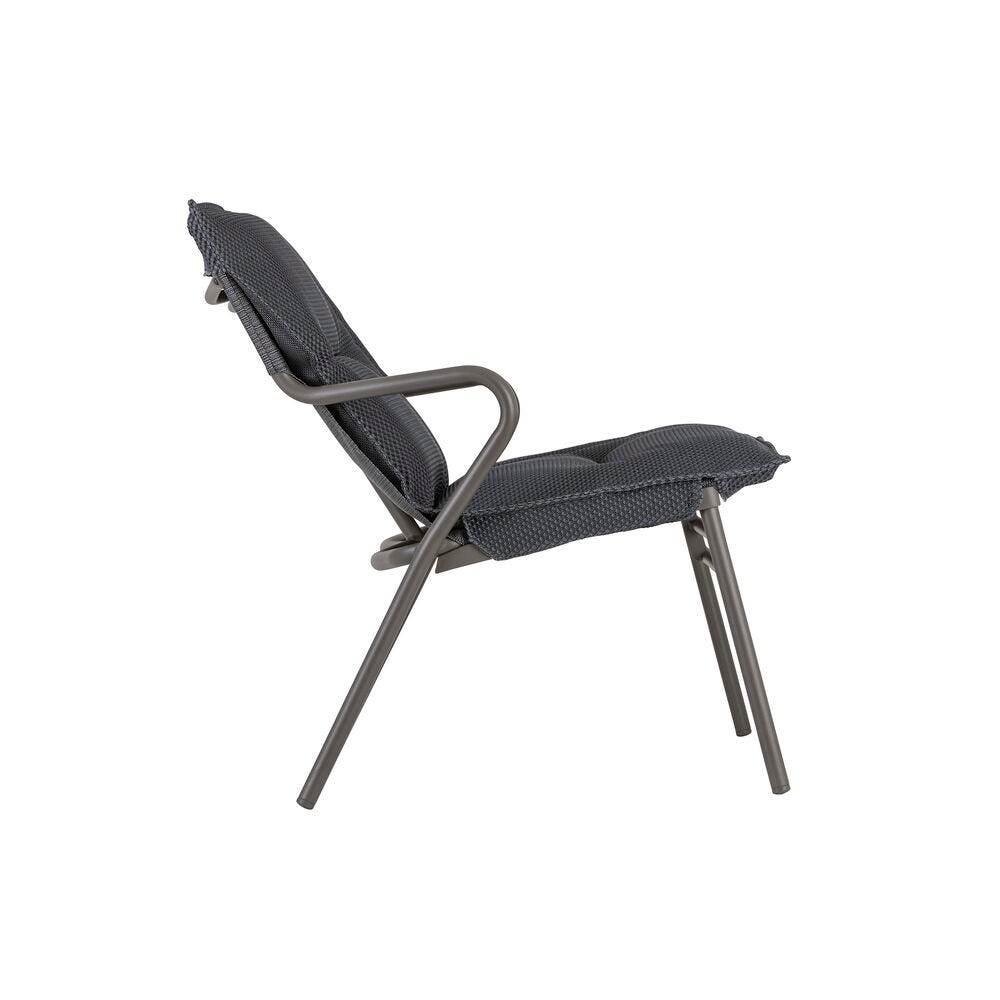 Gepolsterte Bank mit niedriger Sitzfläche und hohem Komfort Vence BeComfort® Grau Dark Grey