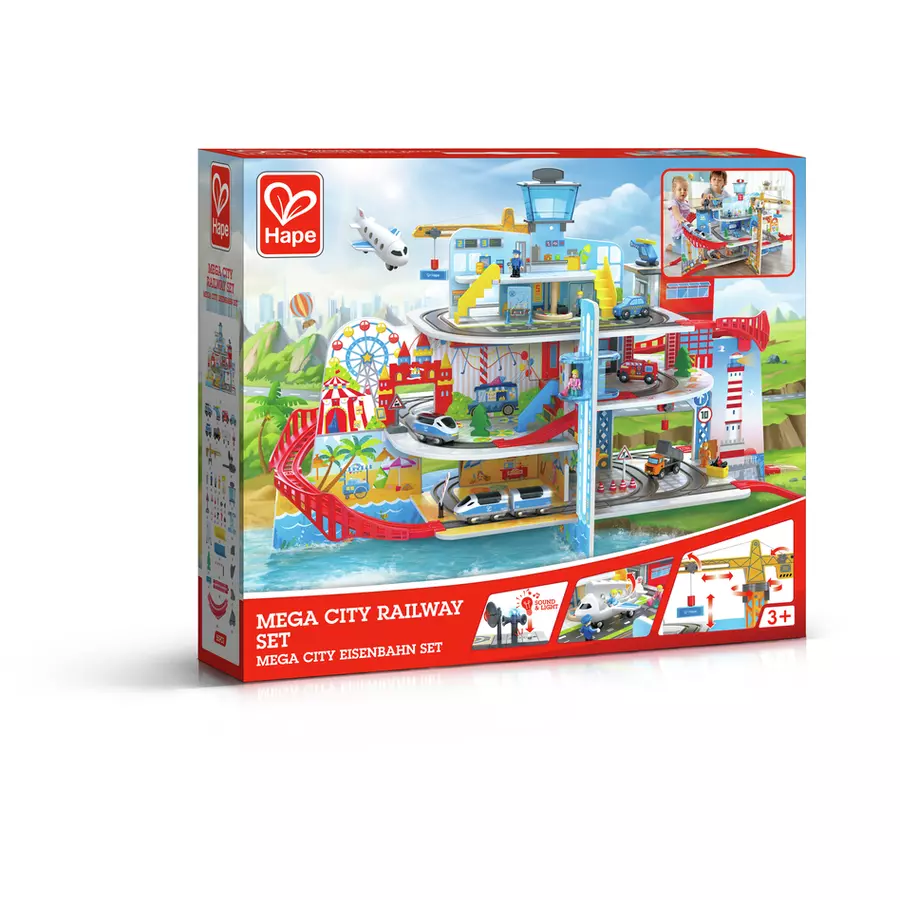 Hape Mega City Eisenbahn Set