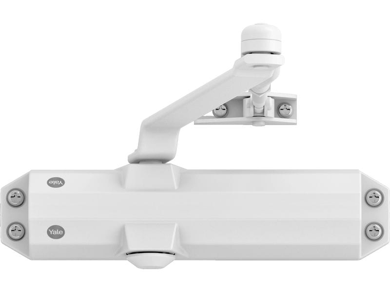Yale Türschliesser mit Standardarm, Serie 4500 Weiss Türschliesser mit normalem Arm