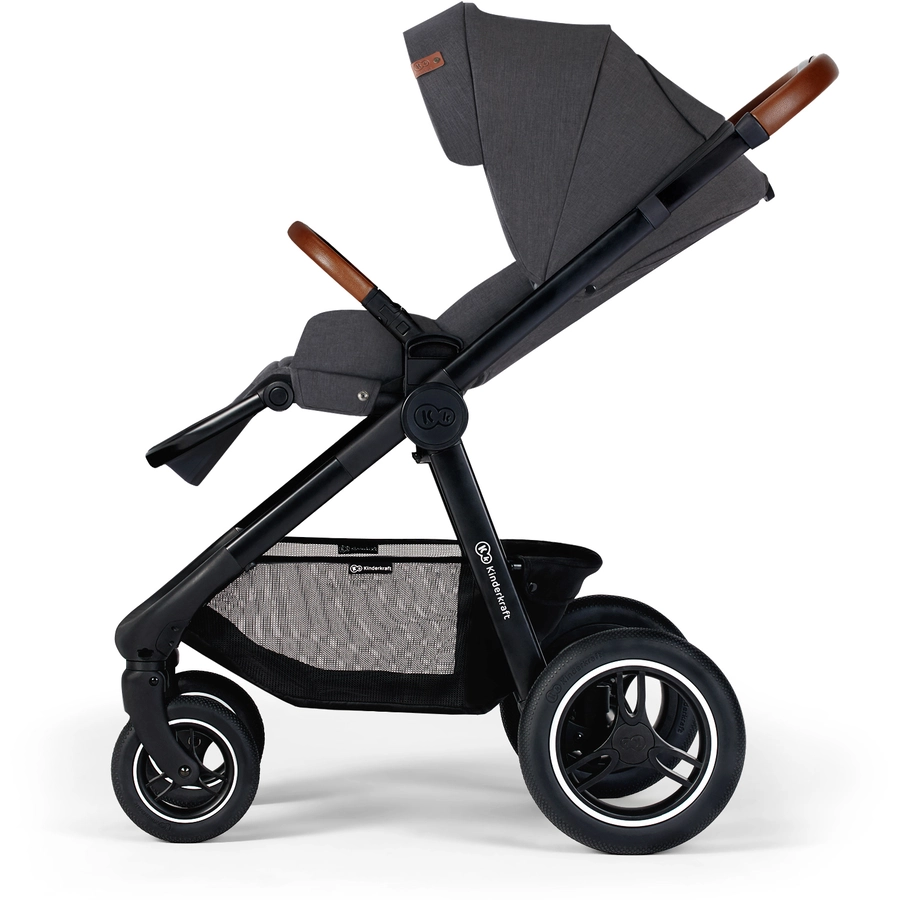 Kinderkraft Kombikinderwagen EVERYDAY 2 in 1 dark grey black frame