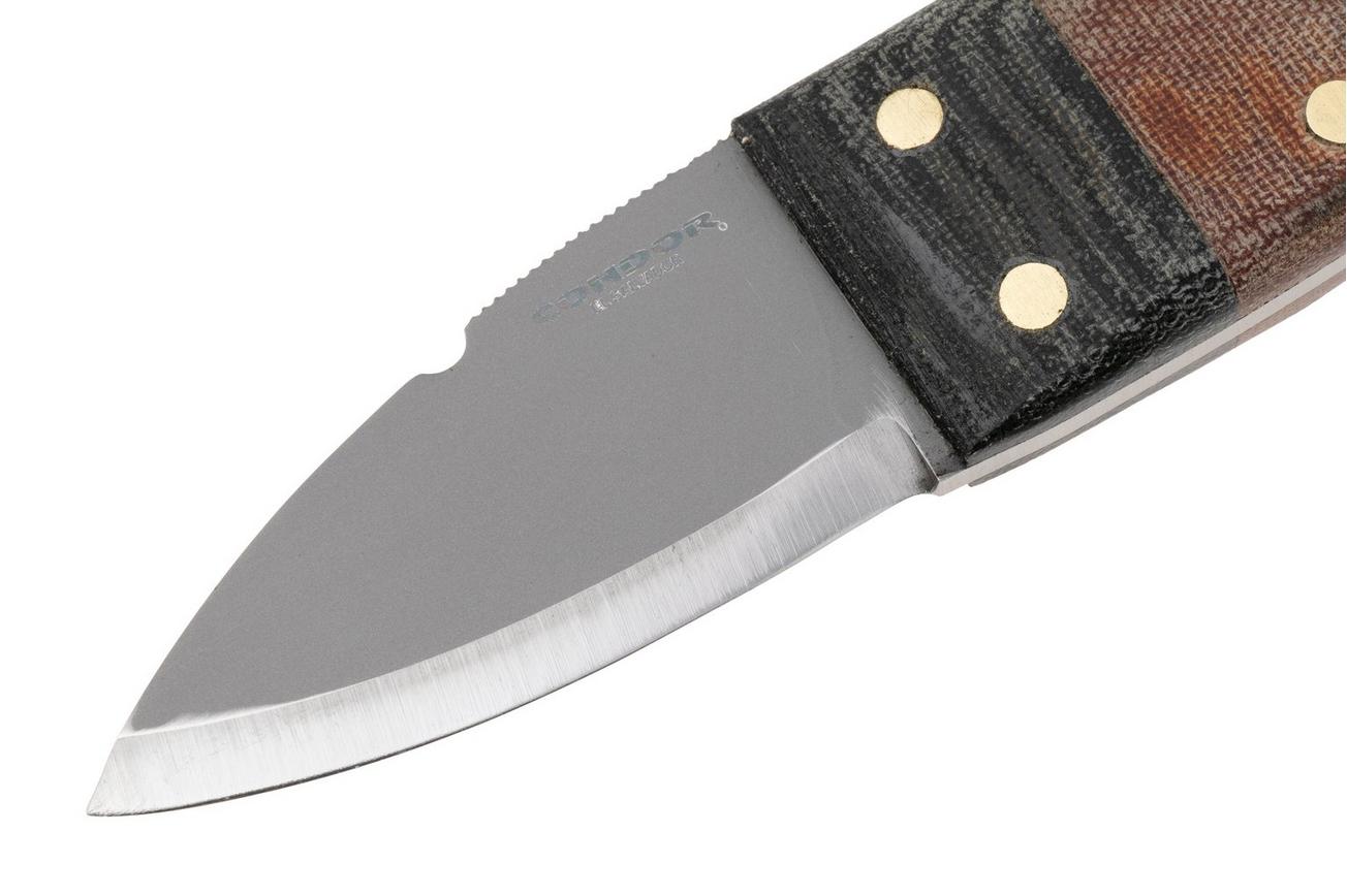 Condor Primitive Bush Dagger CTK3923-2.6HC Bead Blasted 1075, Micarta, bushcraftmes