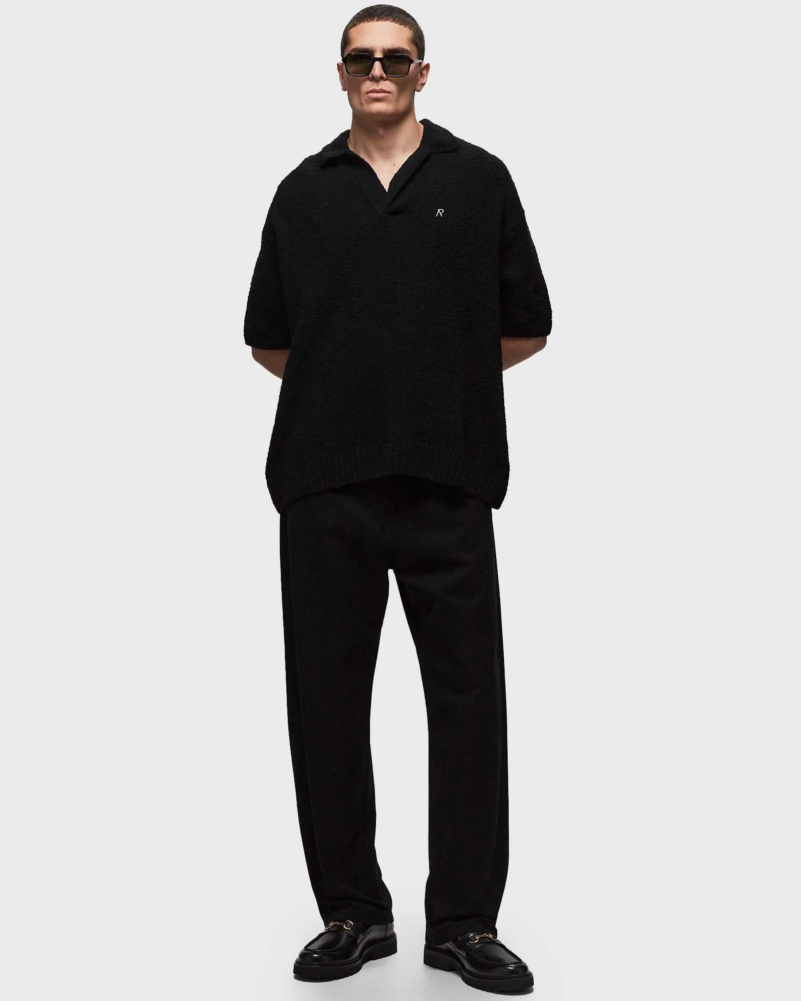 Polo de malha texturizada Represent Boucle