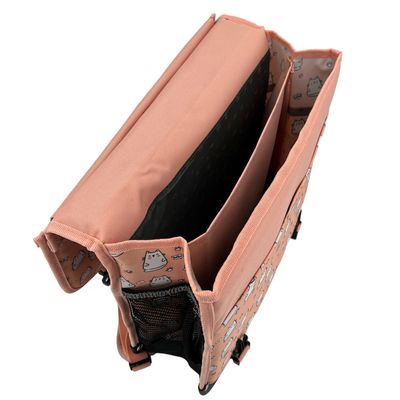 Cartable réversible Hello 38 cm - 2 compartiments - chat - Pol Fox