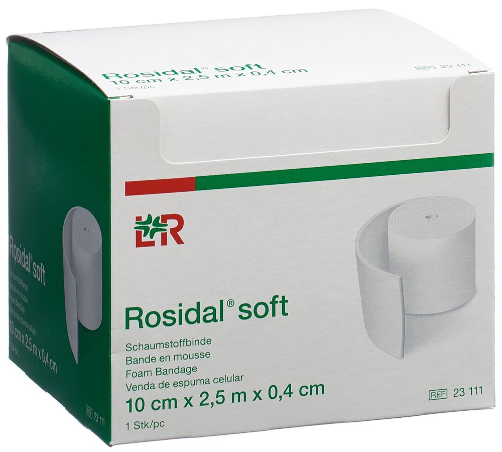 ROSIDAL soft Schaumstoffbinde 2.5mx10cmx0.4cm 1 Stk