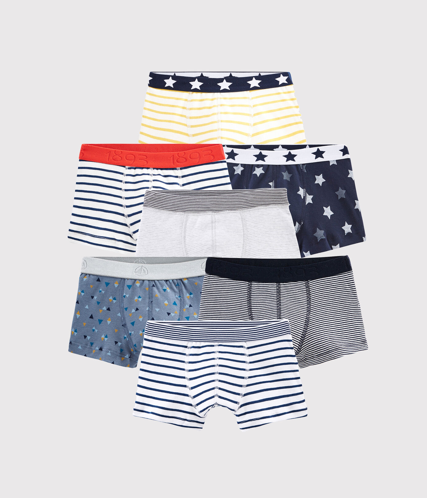 Lot surprise de 7 boxers petit garçon
