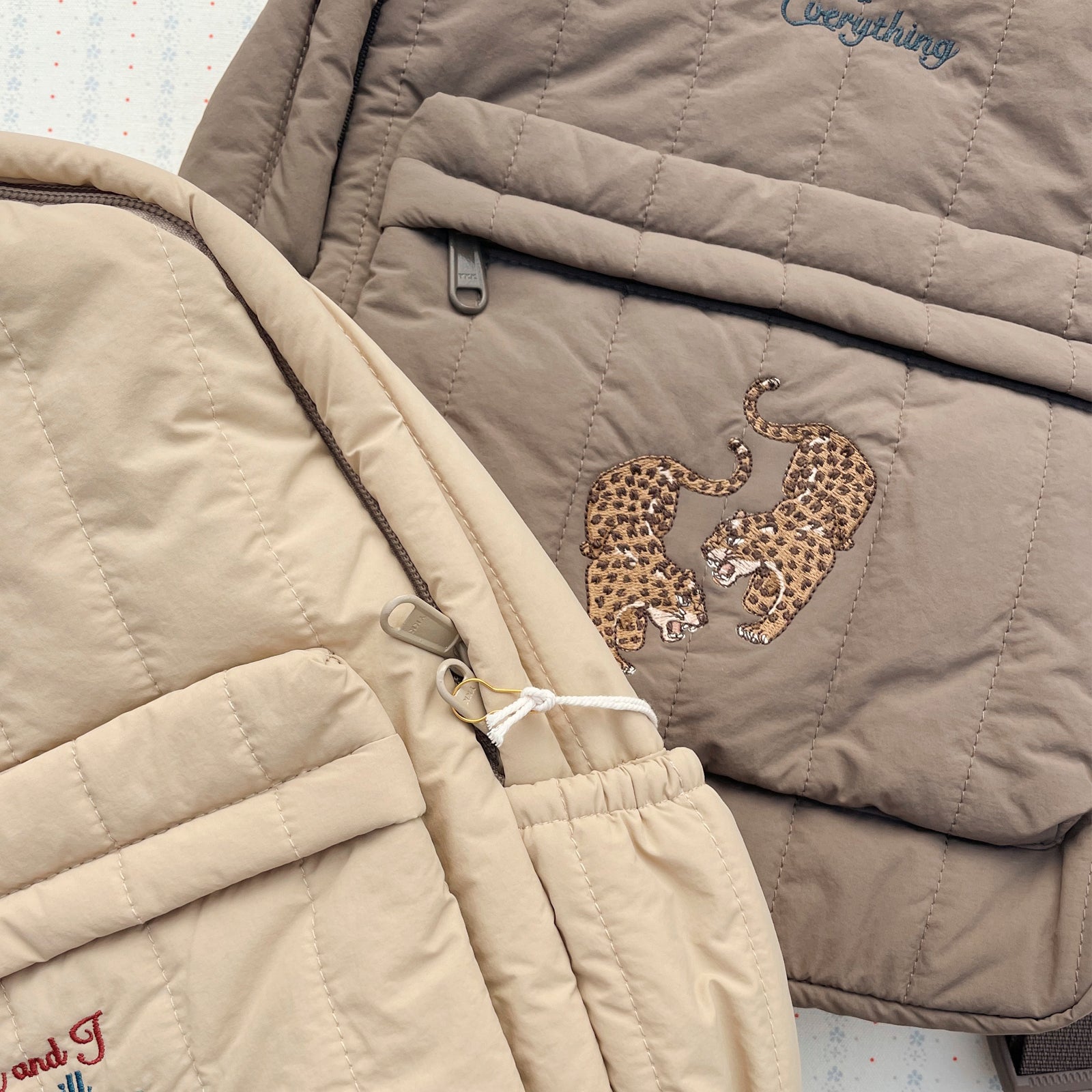Schulrucksack Juno Quilted Midi Walnut
