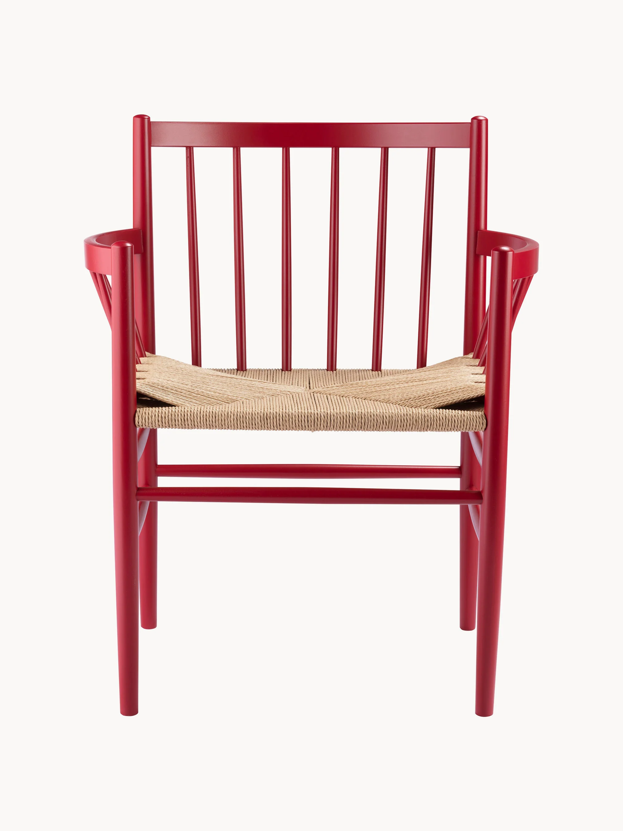Houten armleuningstoel J81