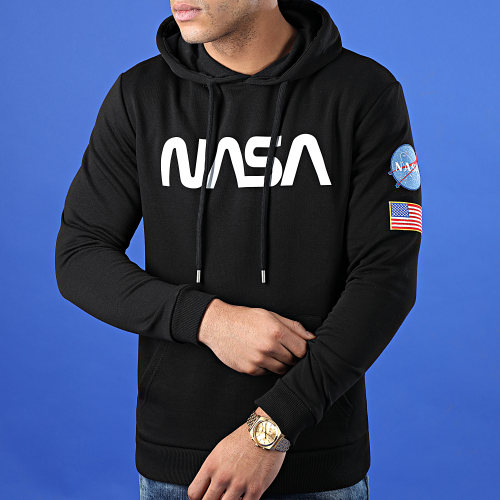 Sweat Capuche Worm Patches Noir