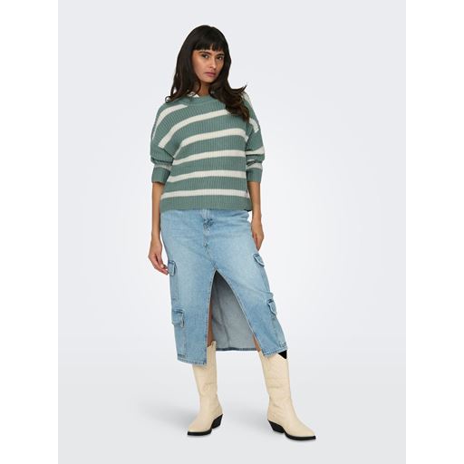 JDY Justy Striktrøje, Chinois Green Eggnog, M