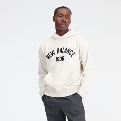 New BalanceEssentials Varsity Fleece Hoodie - weiß