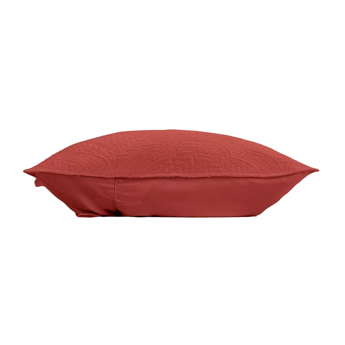 Housse de coussin carrée microfibre (60 x 60 cm) Romane Terracotta