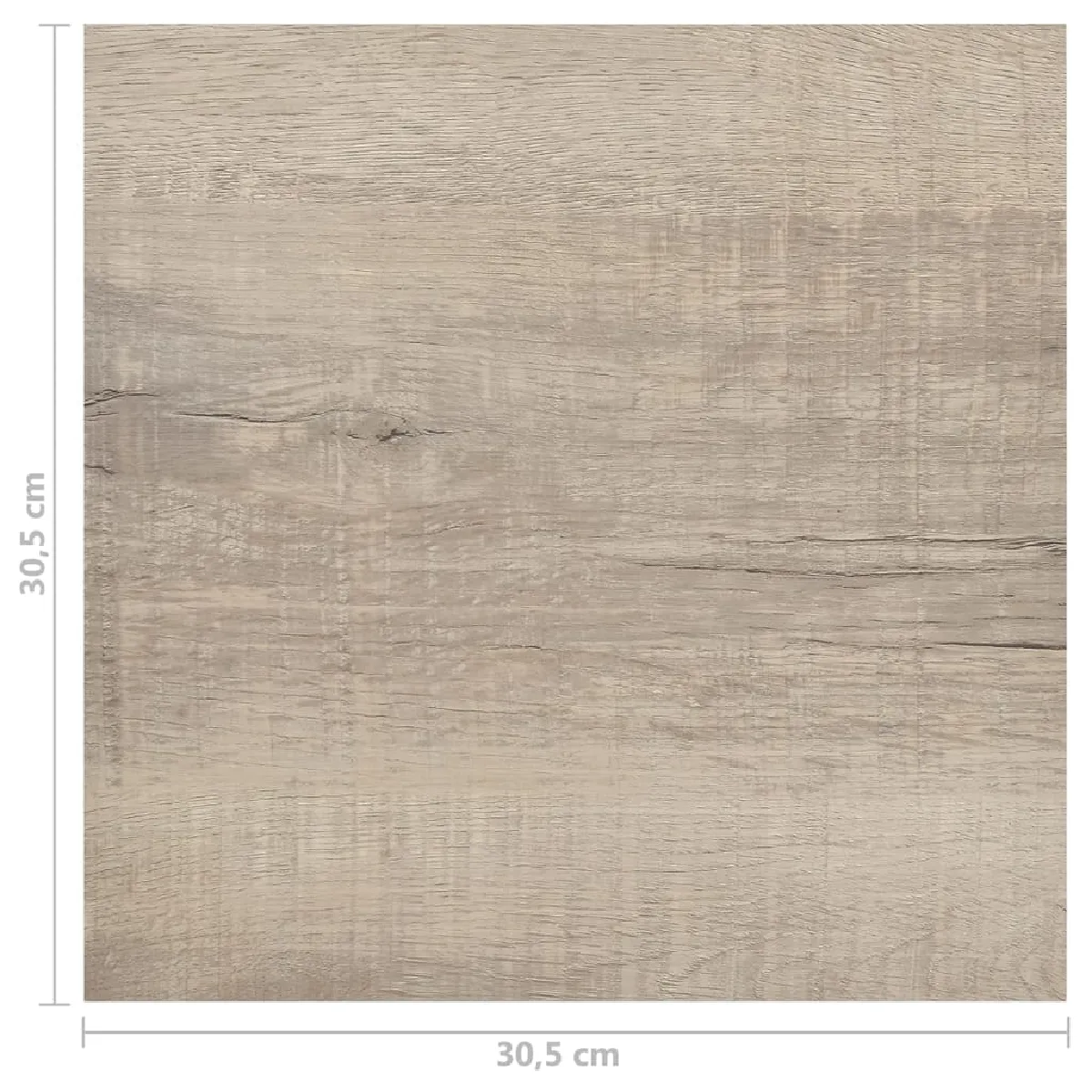 vidaXL Dalles de plancher autoadhésives - Taupe