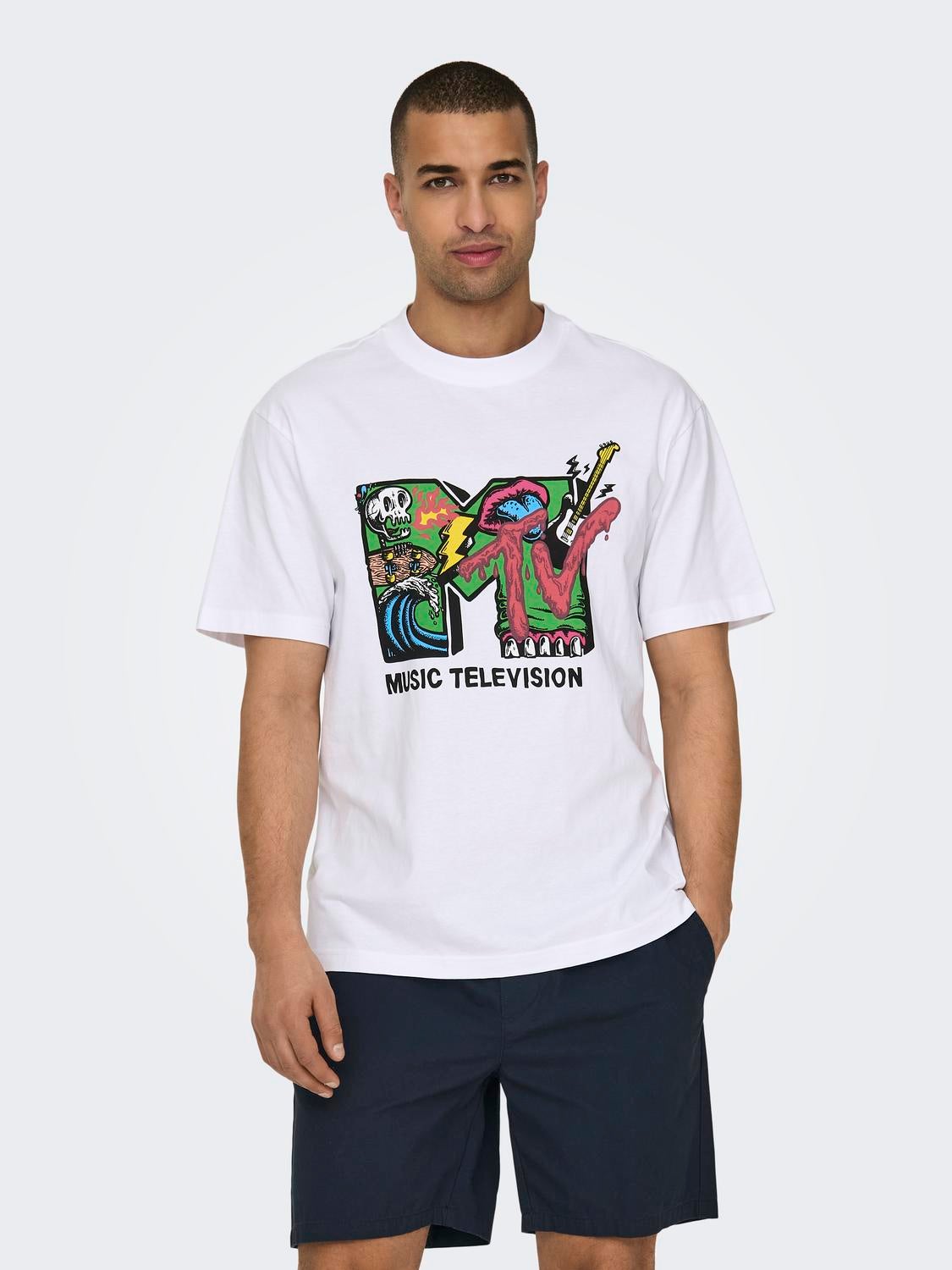 ONSMTV T-shirt Bright White
