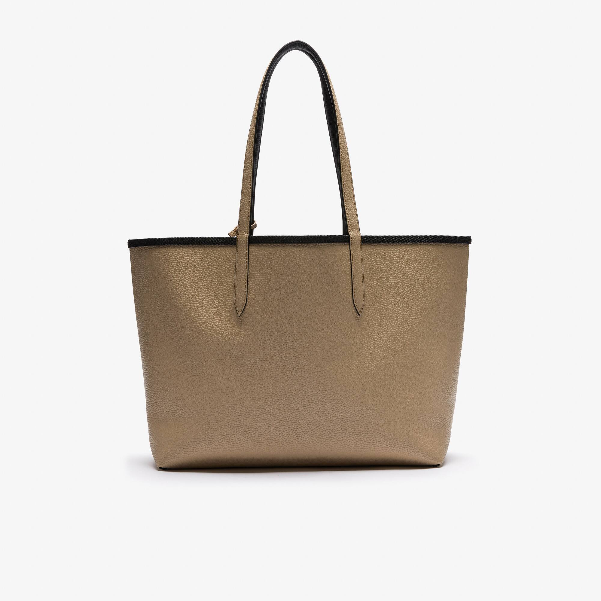 Zweifarbige Damen-Tote-Bag ANNA zum Wenden Taschen - Schwarz - Lacoste - Damen