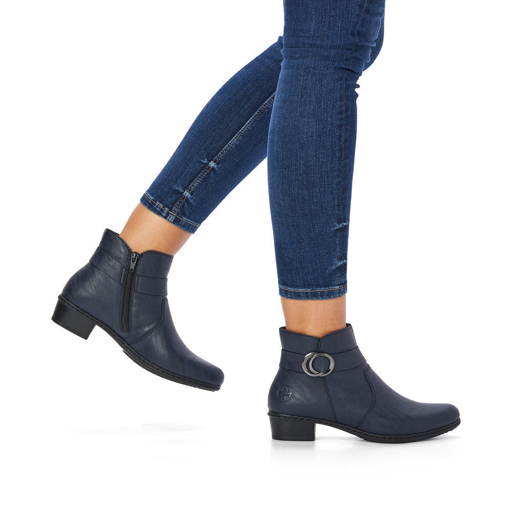 Rieker Damen-Stiefelette Blau