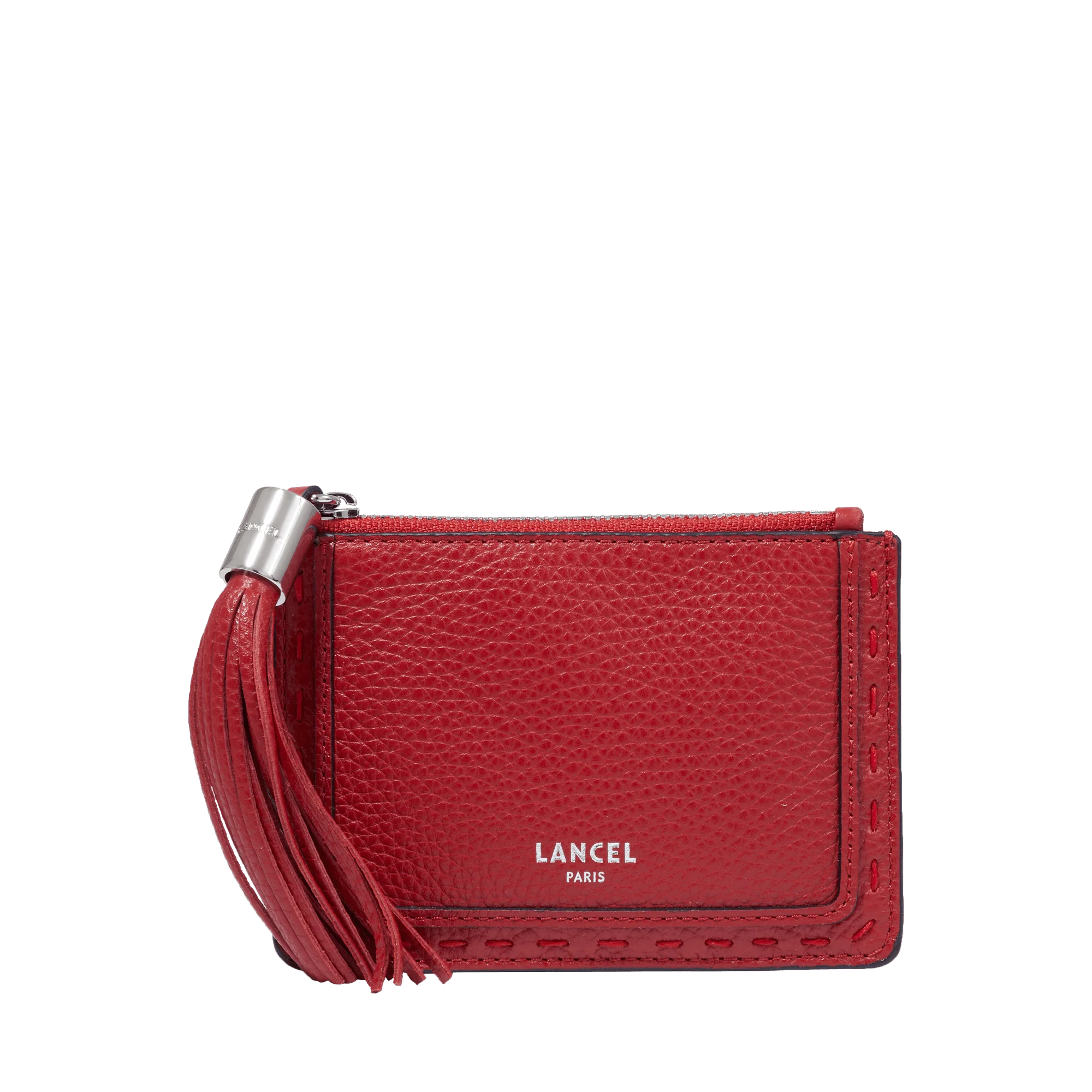 Porte-cartes zippé L Premier Flirt de Lancel-Rouge Lancel