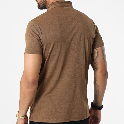 Polo Manches Courtes 571 Camel Chiné