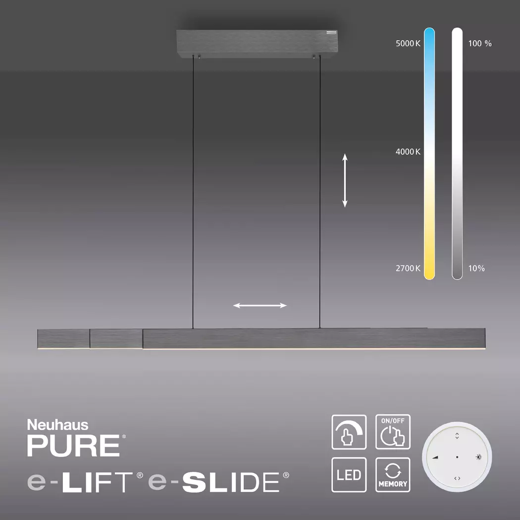 LED-Pendelleuchte Pure-Moto-Rise