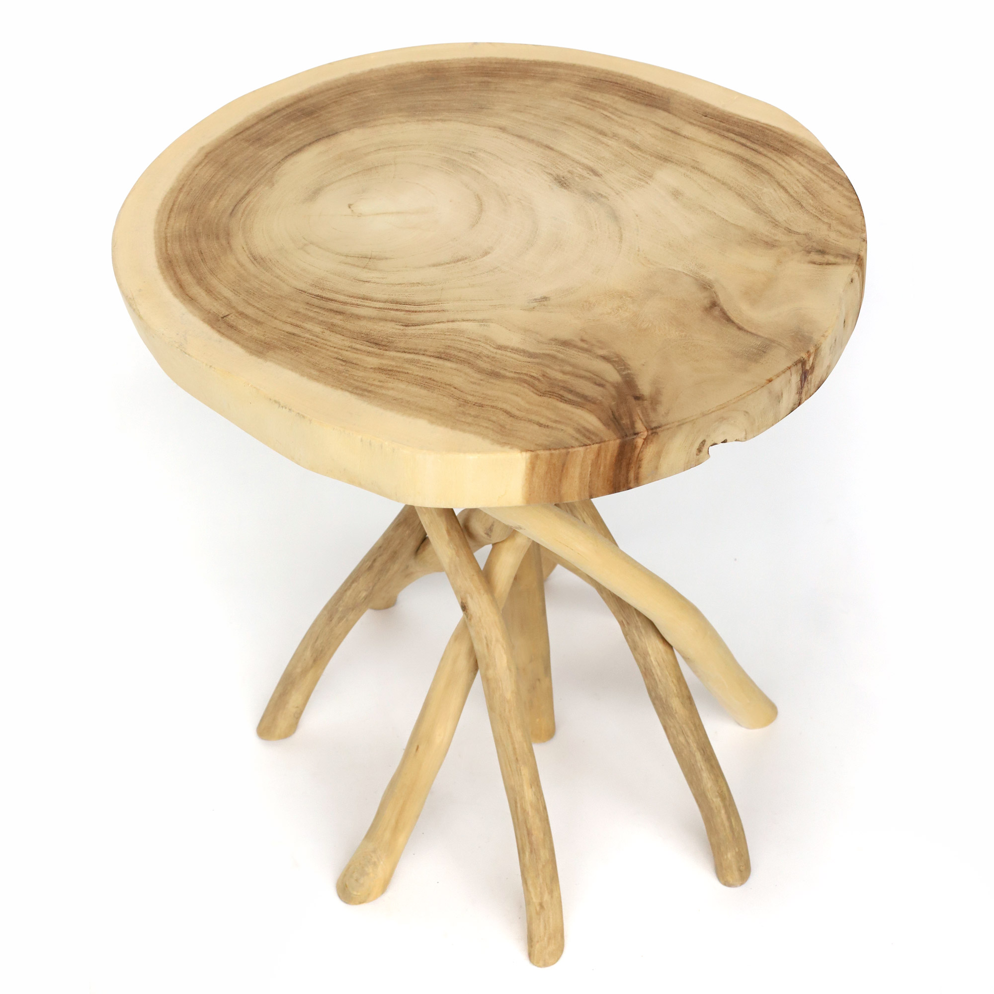 Kaffeetisch 'Stral', Suarholz, Ø 60-70 cm, H 70 cm von fischer's lagerhaus