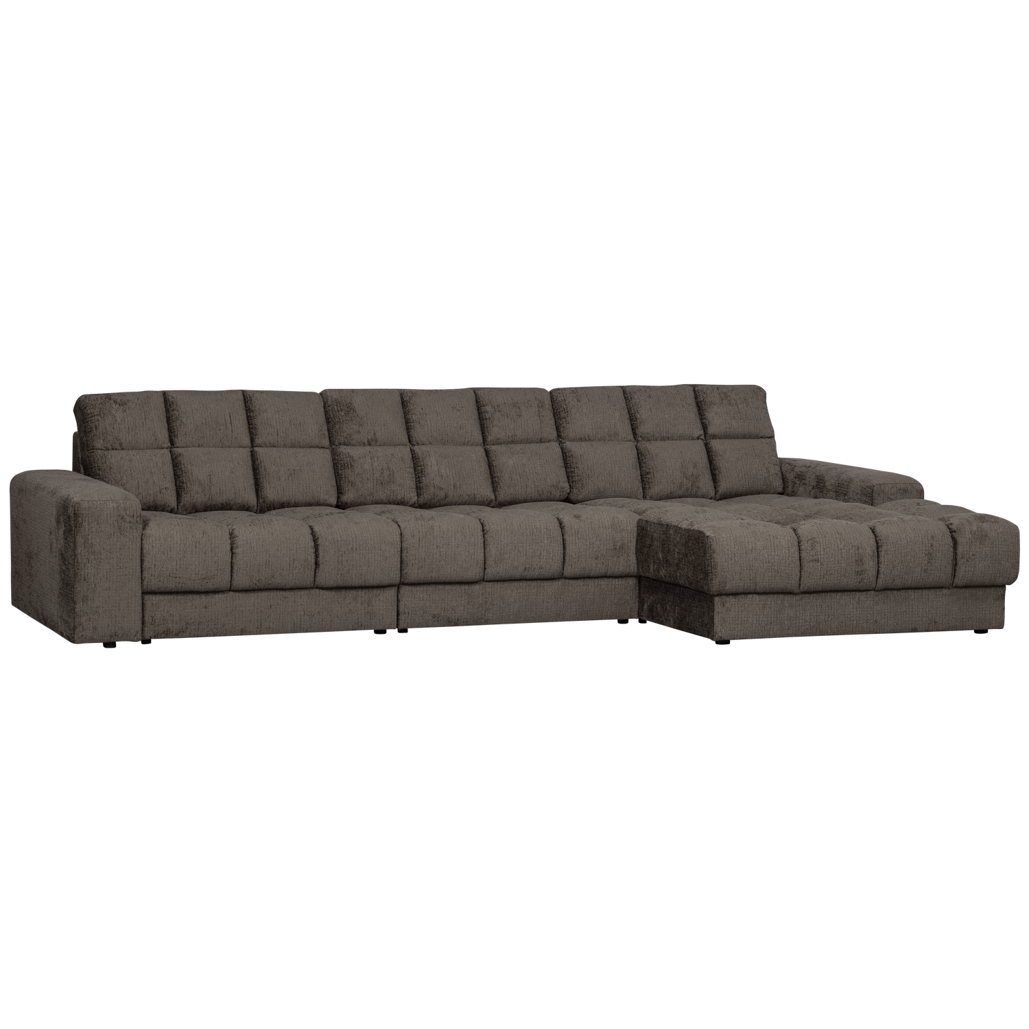 WOOOD Second Date Chaise Longue Rechts - Structure Velvet - Mountain