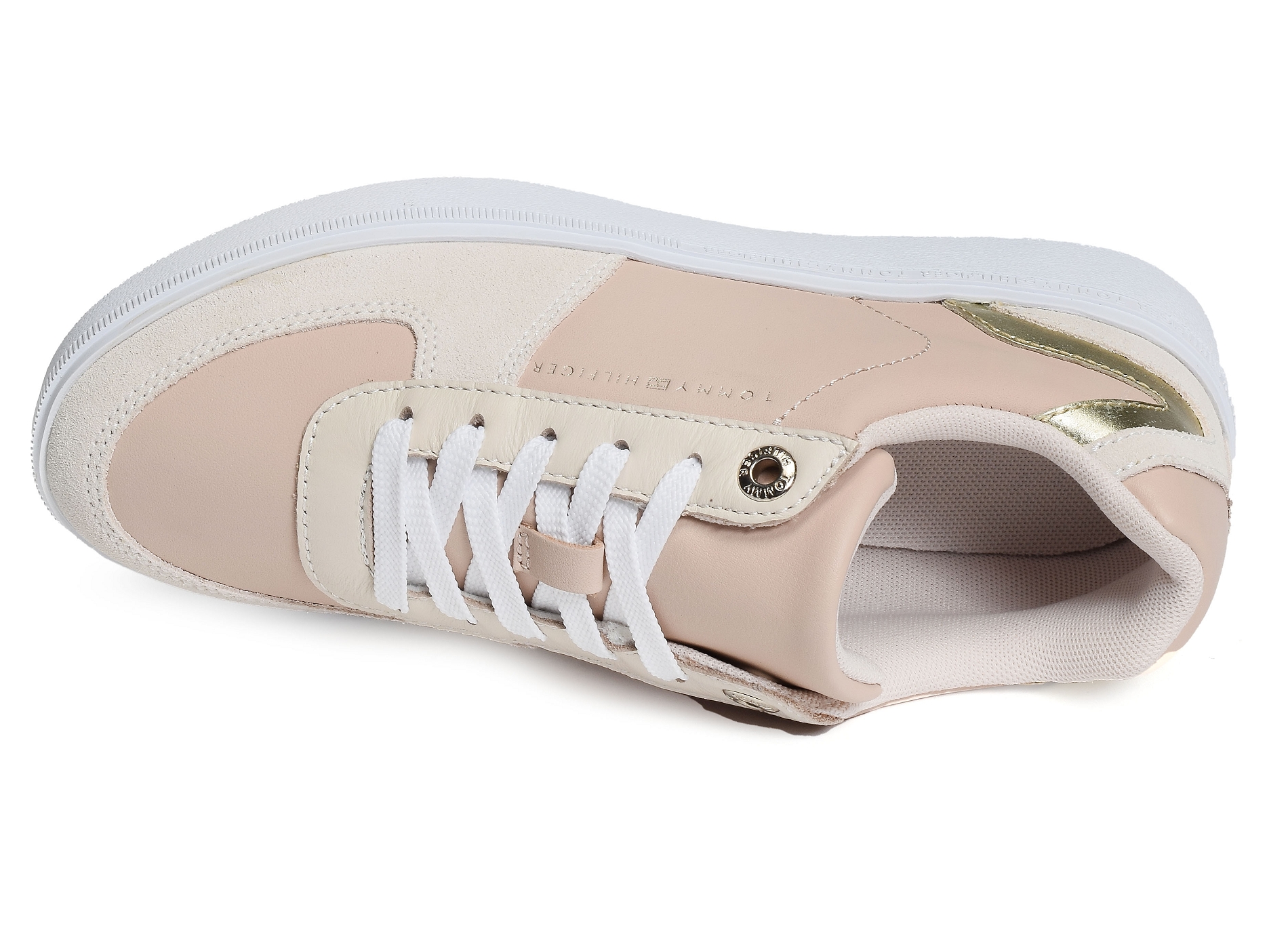 Leather court sneaker 7107 rose