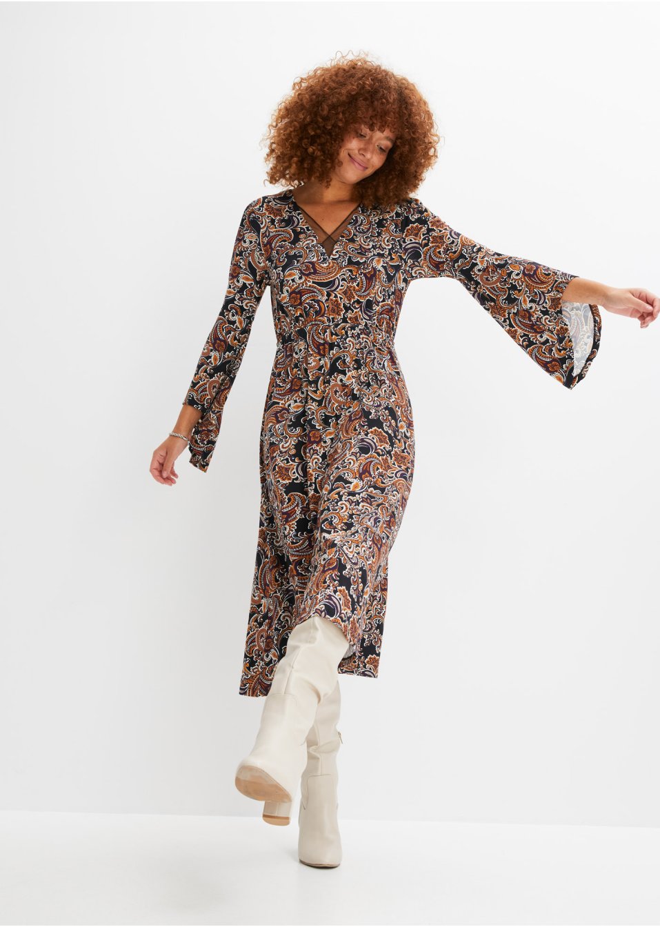 Robe imprimée en viscose