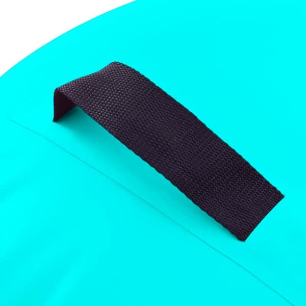 vidaXL Oppblåsbar gymnastikkrull med pumpe 120x90 cm PVC grønn