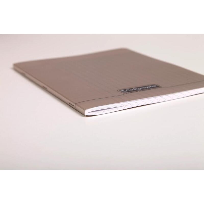 Cahier piqué 8000 POLYPRO A4 96 pages petits carreaux 90 g - Gris