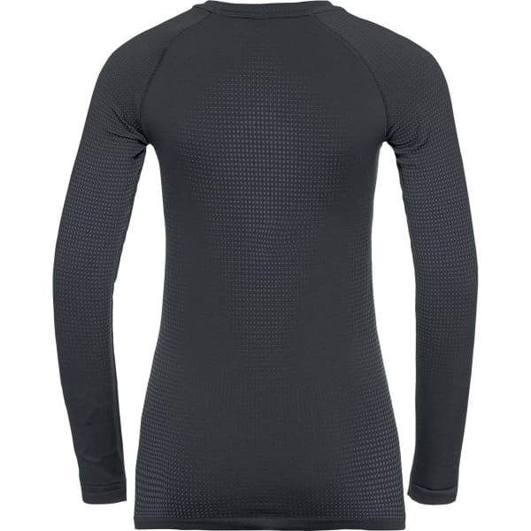 T-shirt thermique ODLO PERFORMANCE WARM ECO BL TOP CREW NECK L/S W BLACK - NEW ODLO GRAPHITE GREY