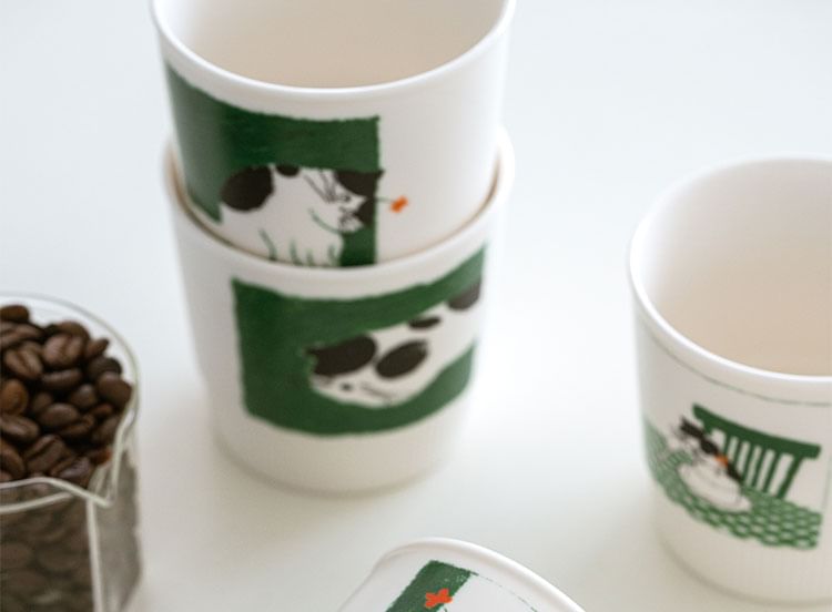 Kawa Simaya - Keramische drinkbeker in de vorm van een kat (verschillende ontwerpen)