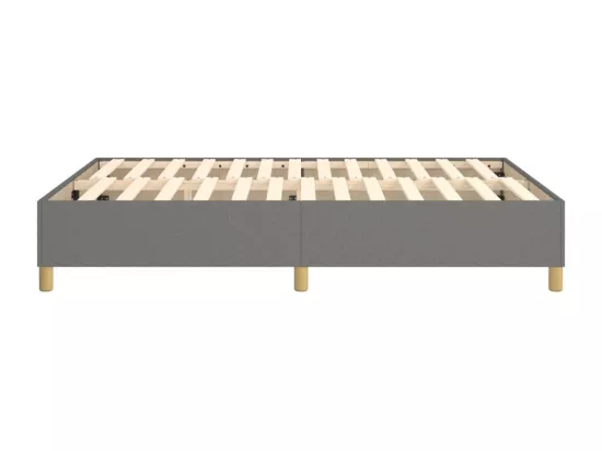 Sommier à lattes de lit Gris foncé 140x190 cm Tissu